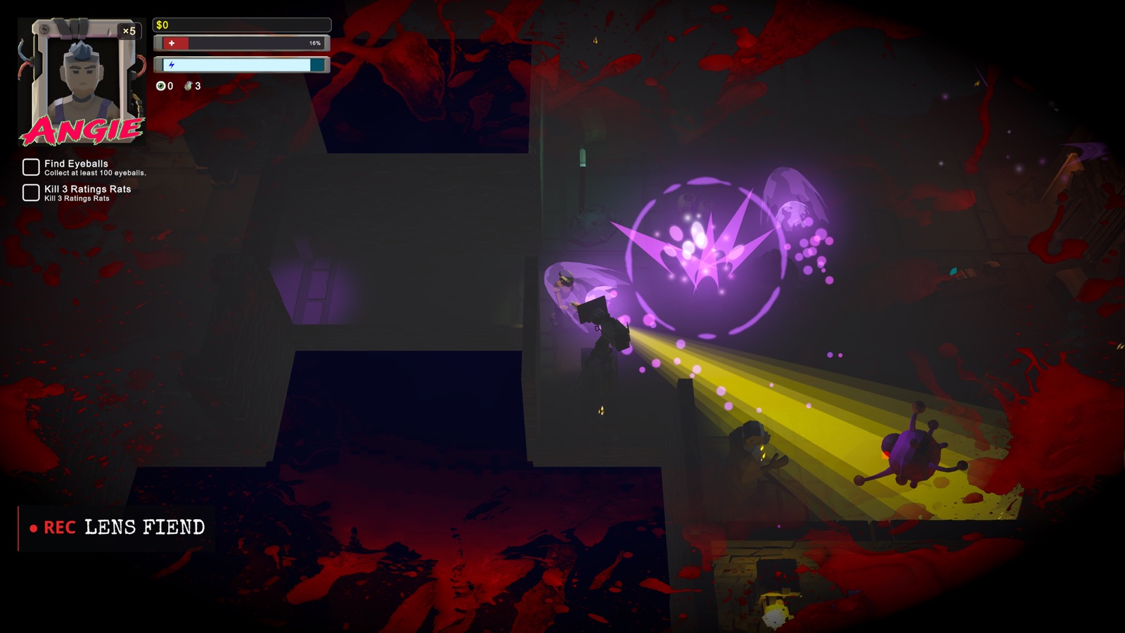Haunted House Hellshift gameplay showing lens2.